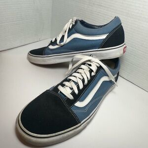 Vans Men's Black and Blue Sneakers Size 11